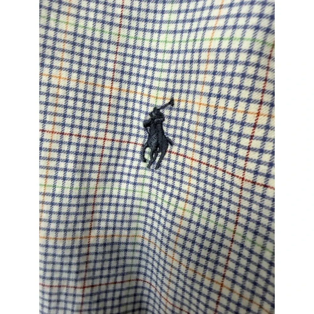 Polo Ralph Lauren Button Down Shirts Men's Medium Lot of 2 Plaid Madras Preppy